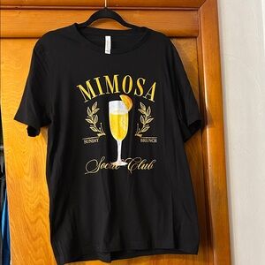 Black Mimosa Graphic T-Shirt